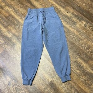 Albion Fit Heather Blue High Waisted Destination Jogger Pant Active Size Medium